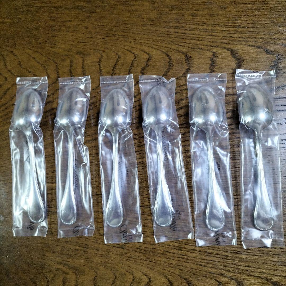 Christofle クリストフル　スプーン　6本セット　パ―ル【 新品未使用】