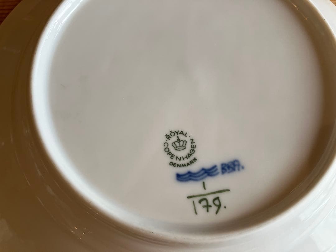 ロイヤルコペンハーゲン　ブルーフルーテッド　19デザートプレート×3