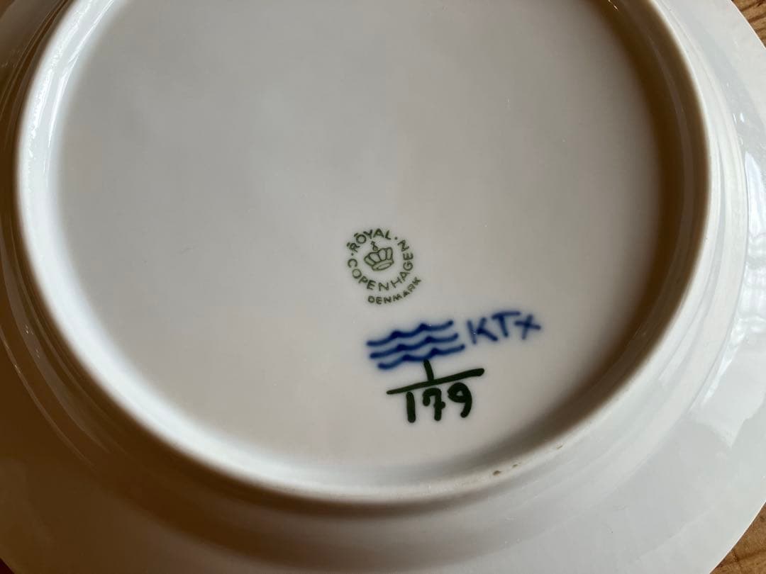 ロイヤルコペンハーゲン　ブルーフルーテッド　19デザートプレート×3