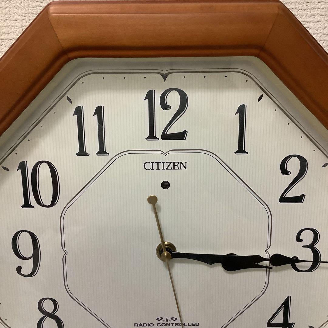 6629⑩【CITIZEN シチズン 八角形電波時計 掛け時計】 - メルカリ