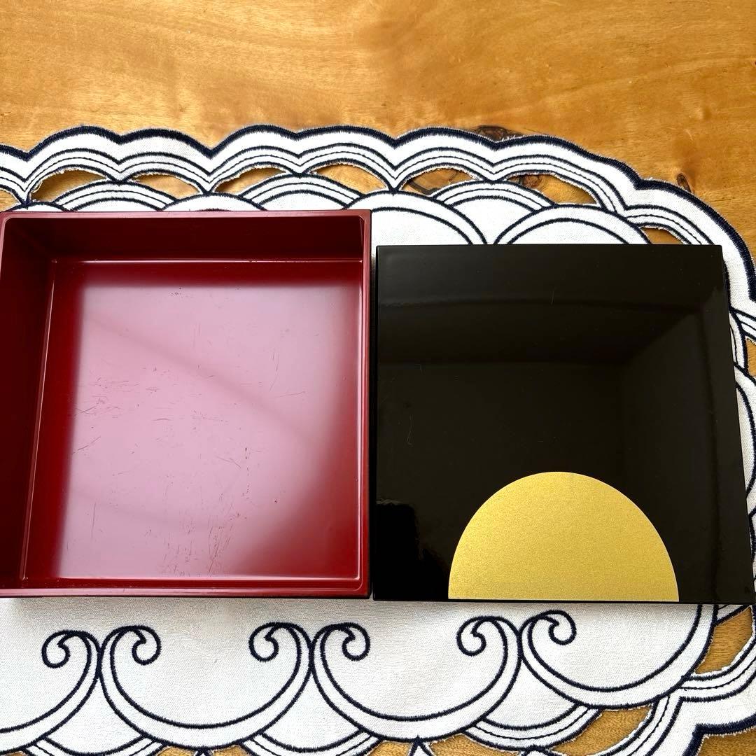 希少・未使用】山中塗 福かさね 三段重箱（アサヒ軽金属） - メルカリ