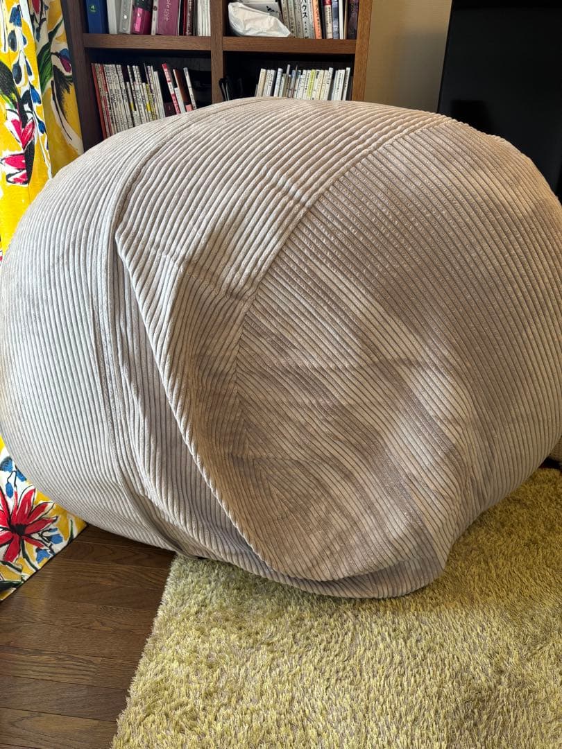 Vetsak フェトサック M コーデュロイ ビーズクッション プラチナ