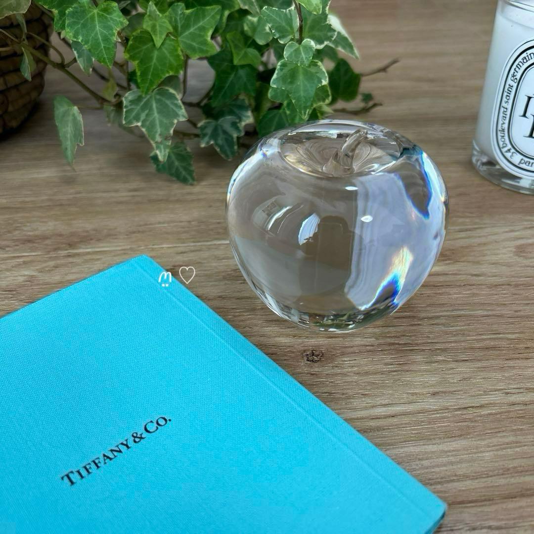 ティファニー クリスタルアップル ペーパーウェイト りんご インテリア