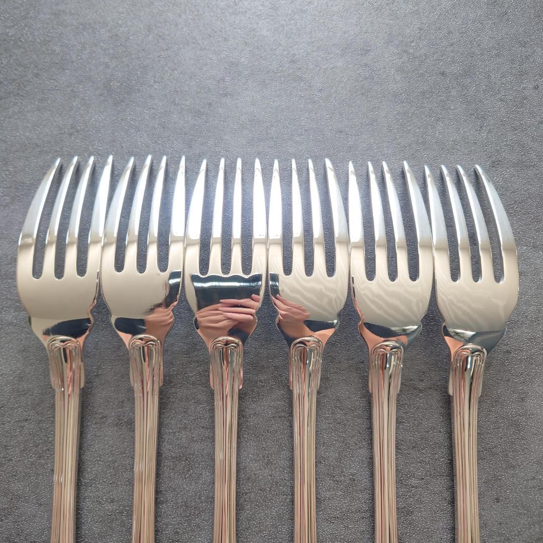 希少 極美品 クリストフル ポートロイヤル フィッシュフォーク 6点