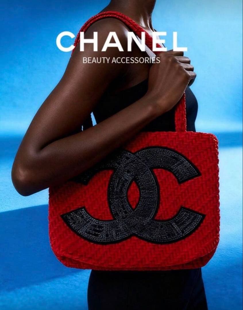即日発送 CHANEL ノベルティトートバッグ ビッグココマーク レッド