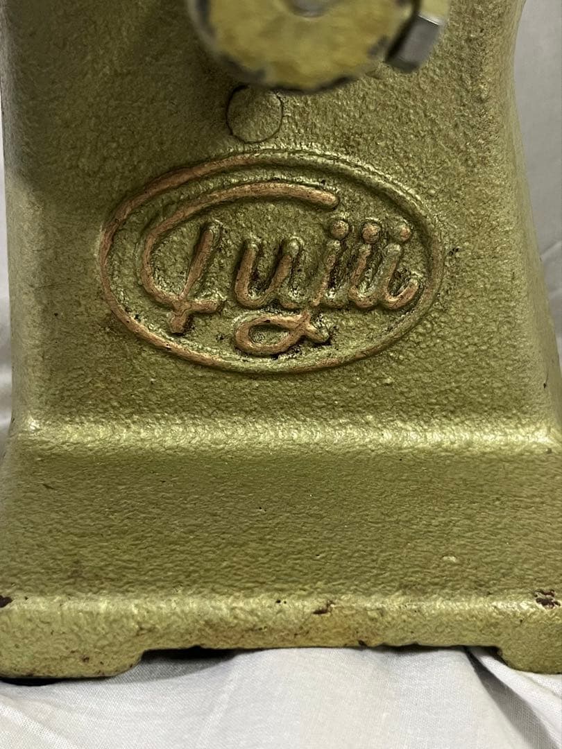 【レトロ】 手動ネギカッター 手廻ヤクミ切器　フヂイ麵機製作所