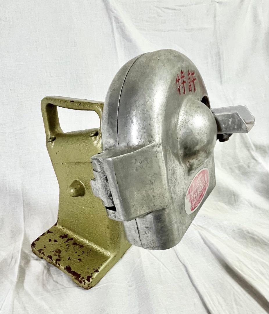 【レトロ】 手動ネギカッター 手廻ヤクミ切器　フヂイ麵機製作所