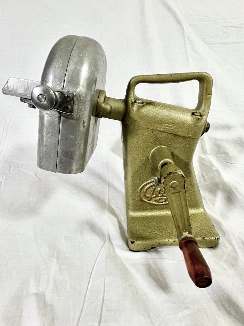 【レトロ】 手動ネギカッター 手廻ヤクミ切器　フヂイ麵機製作所