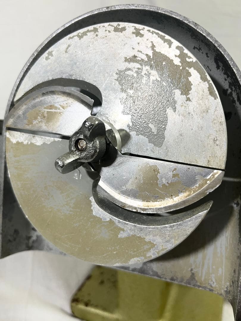 【レトロ】 手動ネギカッター 手廻ヤクミ切器　フヂイ麵機製作所