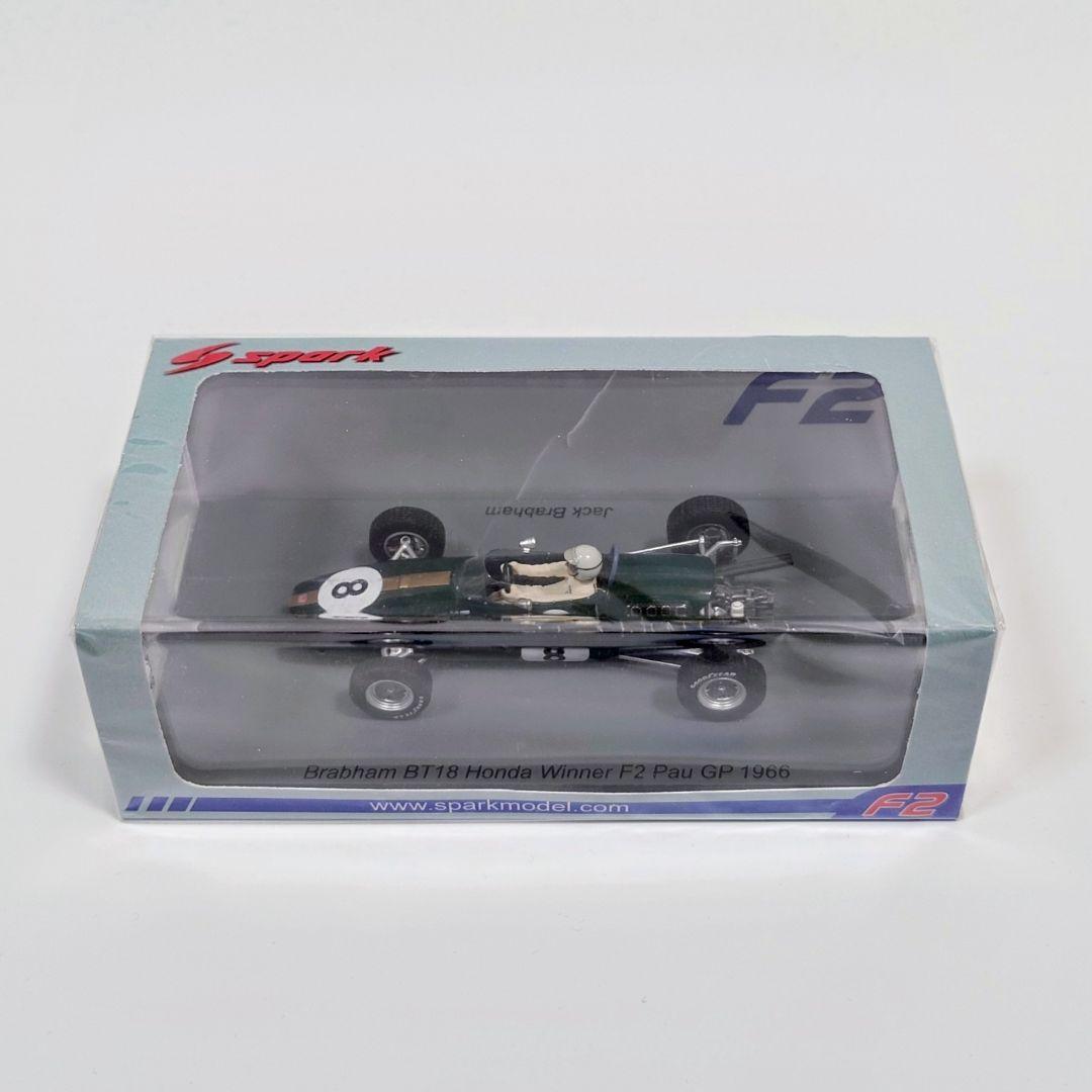 スパーク 1/43 ブラバム BT18 F2 1966 ポーGP J.ブラバム