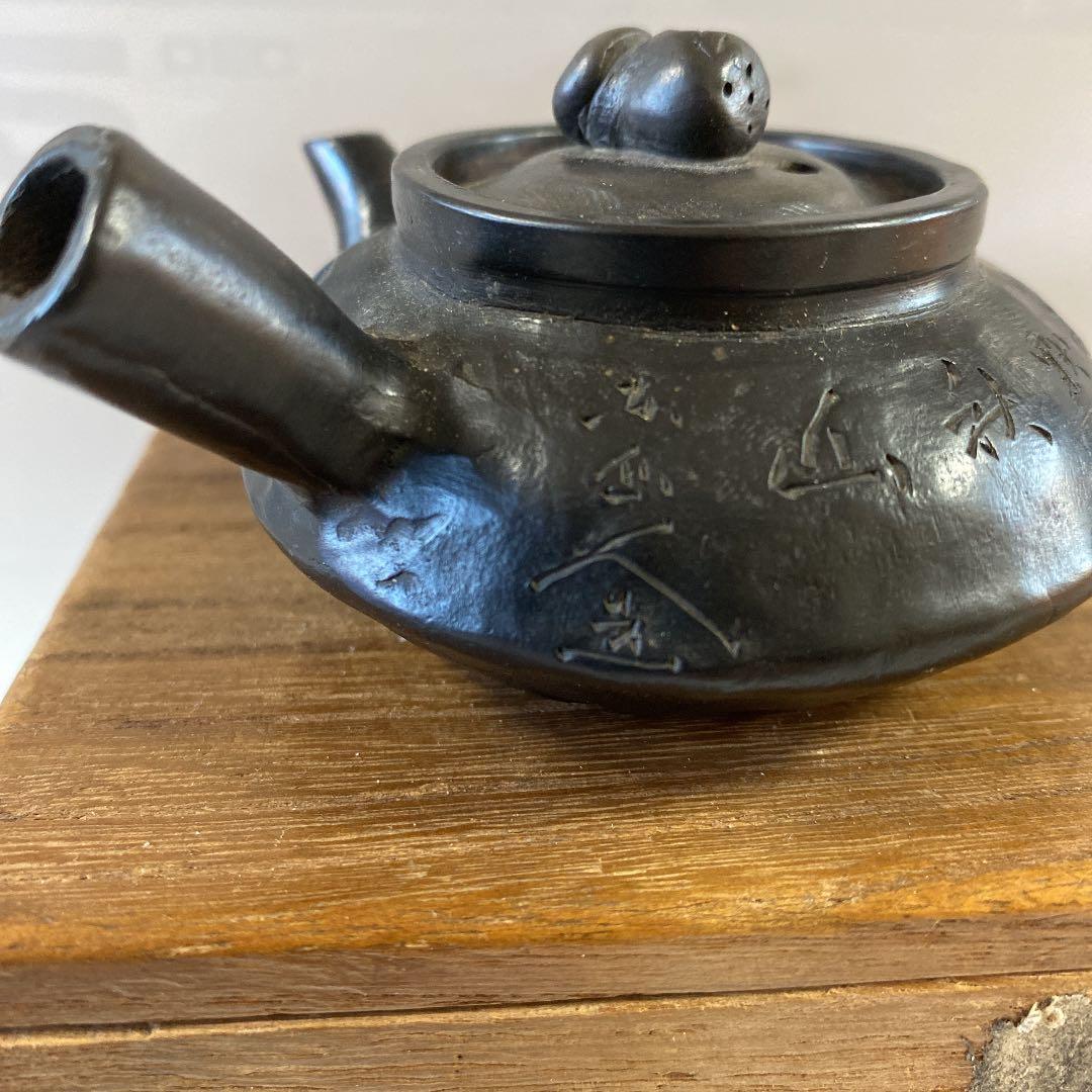 陶瓷器 明治期米谷造の急須 煎茶道具