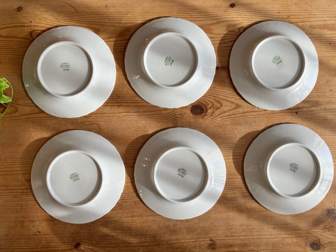 ジノリ　ベッキオホワイト　17プレート×6