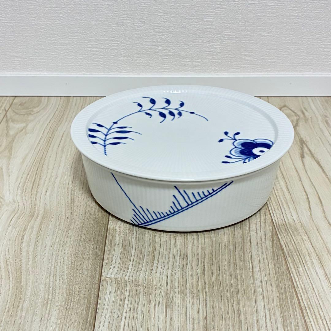 【未使用品】ロイヤルコペンハーゲン　メガ　オーブンウェア蓋付き・マグカップセット