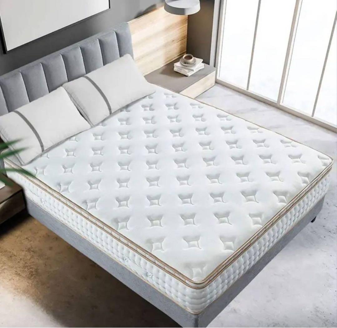 ラグジュアリーモダン レザーベッド キングサイズ