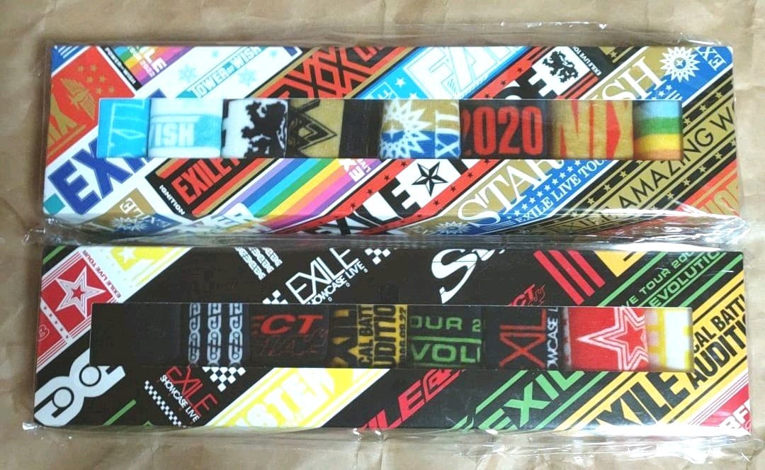 EXILE ミニマフラータオル 2種類 セット POW 歴代柄 【新品未開封