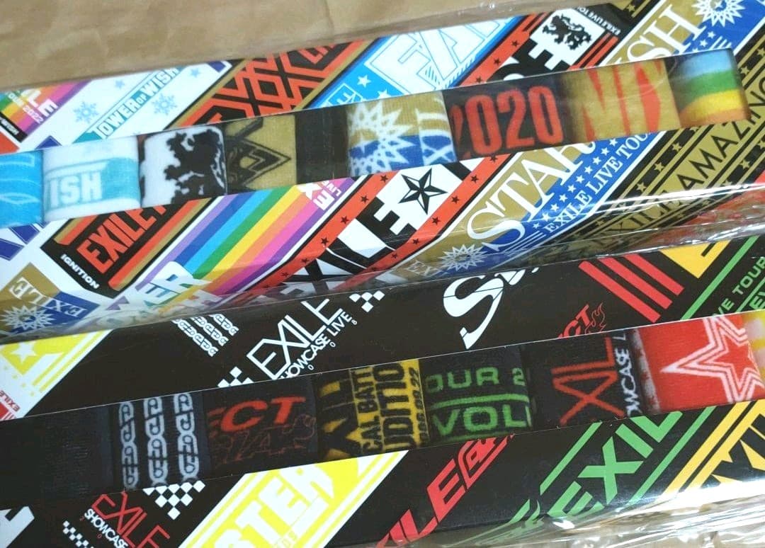 EXILE ミニマフラータオル 2種類 セット POW 歴代柄 【新品未開封