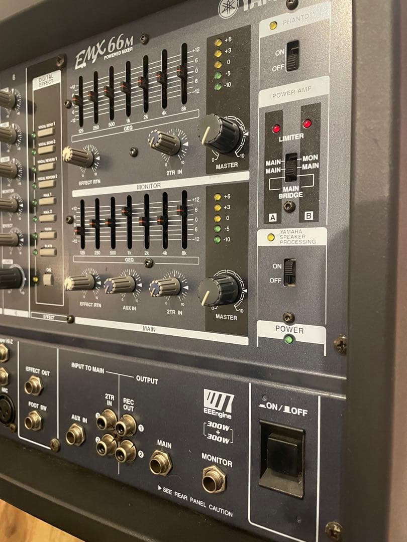 YAMAHA EMX66M パワードミキサー 動作品