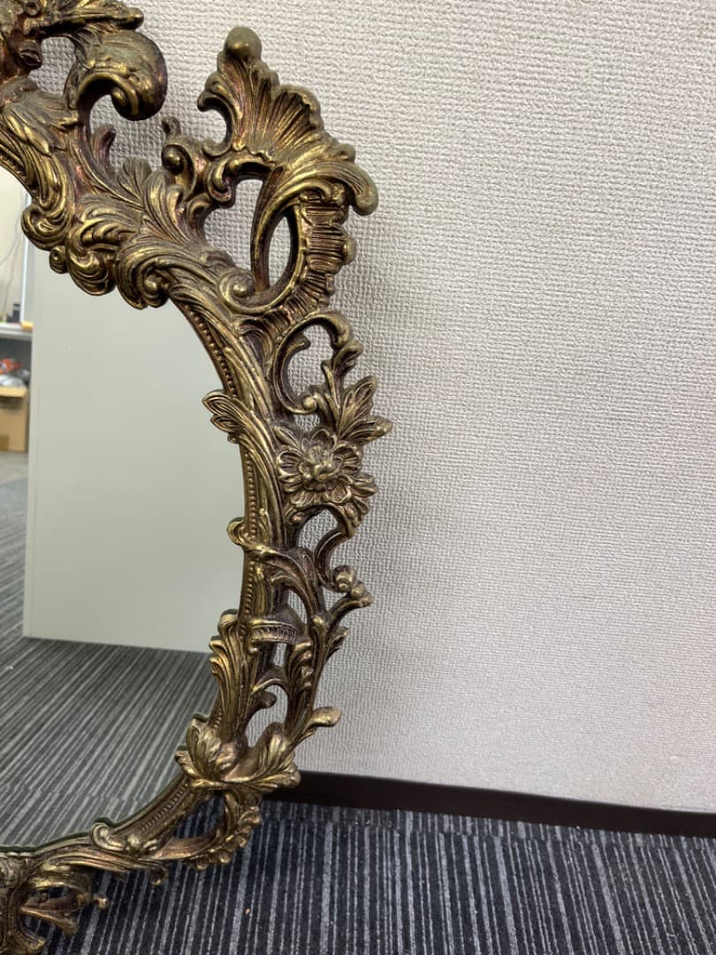 ミエミラー　ヨーロピアン　ヴィンテージ　壁掛けミラー　鏡　美容室　f806