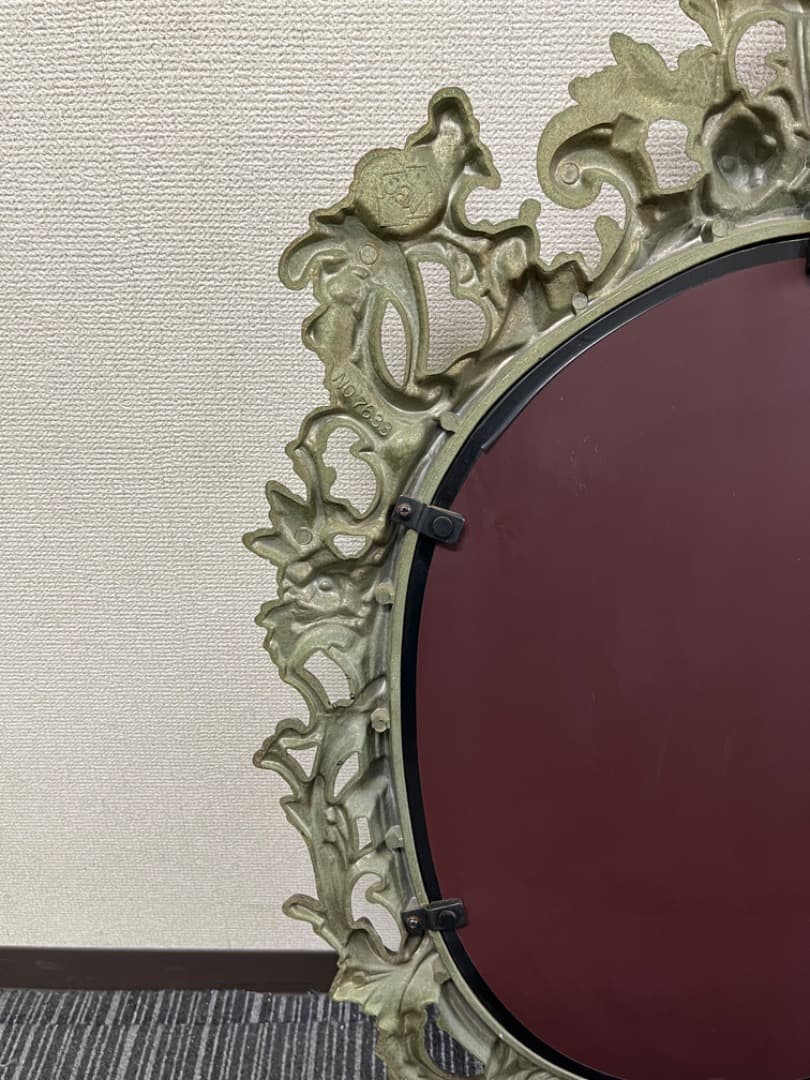 ミエミラー　ヨーロピアン　ヴィンテージ　壁掛けミラー　鏡　美容室　f806