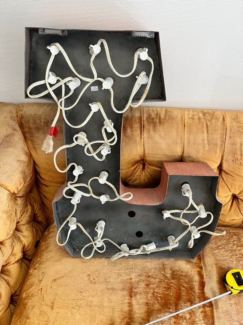 レア　GALLUP ギャラップ　ブリキ　ヴィンテージアルファベットライト