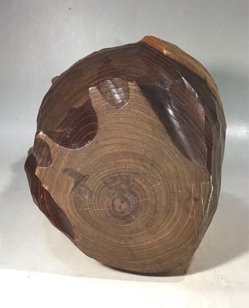 梟 フクロウ ミミズク アイヌ アート 一刀彫 人形 郷土玩具 木彫り 農民美術