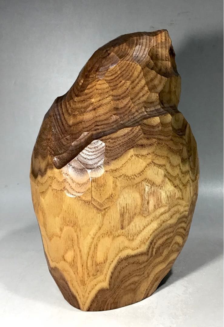 梟 フクロウ ミミズク アイヌ アート 一刀彫 人形 郷土玩具 木彫り 農民美術