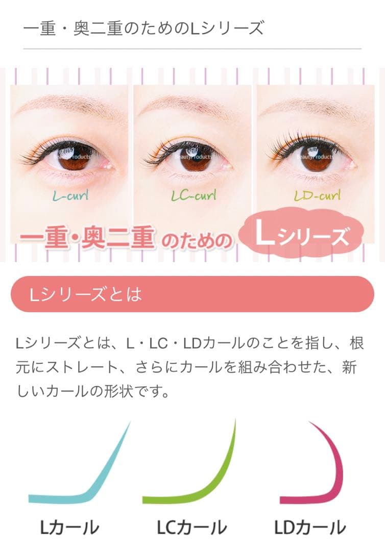 ピュアミンクLDカール　ビューティープロダクツ　マツエク
