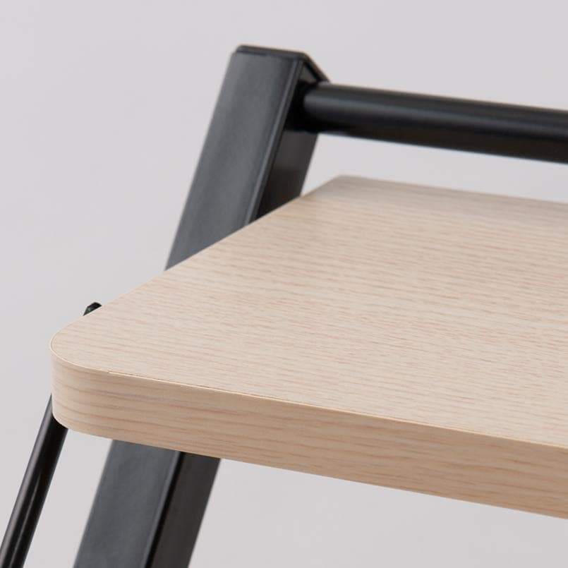 【新品・送料無料】80cm◎棚付折りたたみワークデスク テーブル