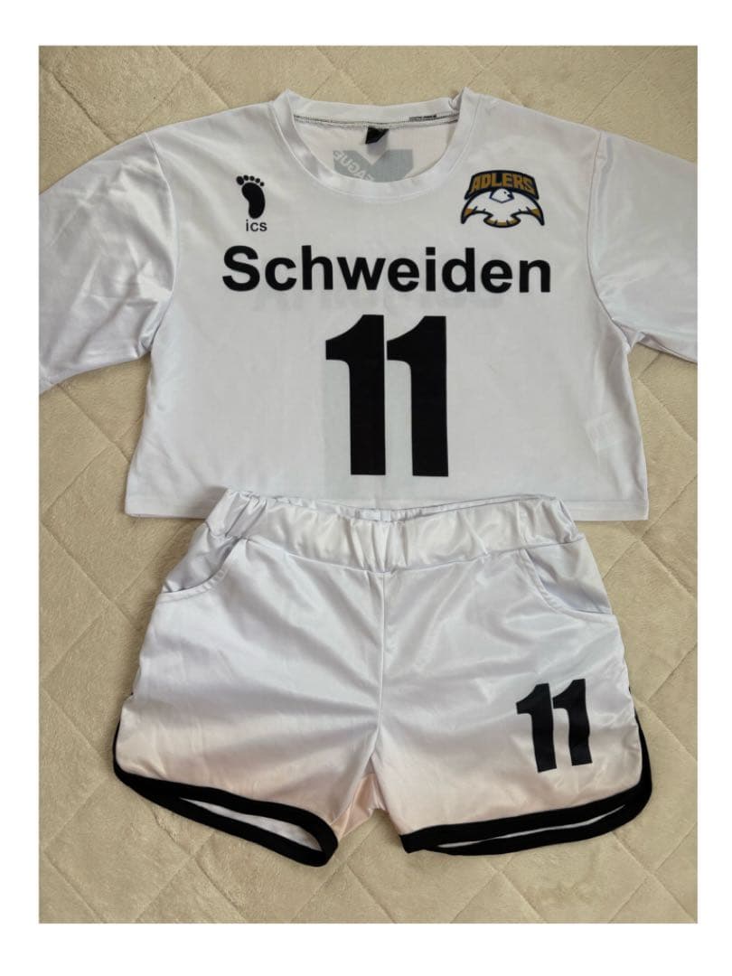 ʚハイキュー ユニフォーム アドラーズ 11番 牛島若利 ルームウェアMɞ