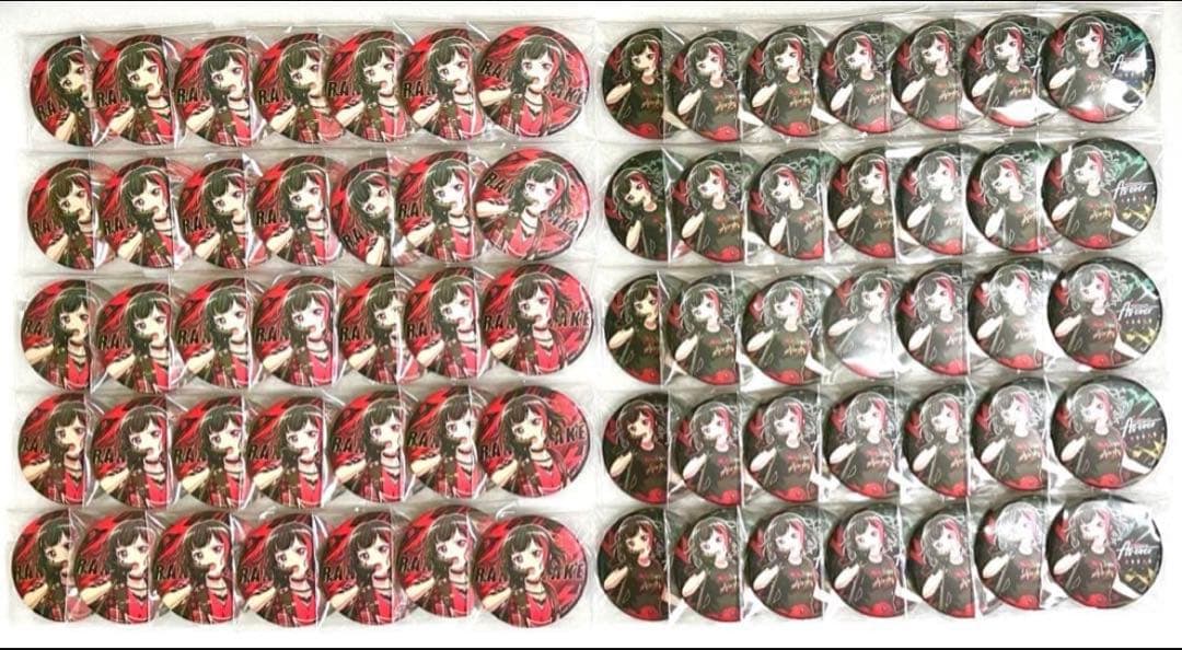 バンドリ ガルパ Afterglow SOL As ever 缶バッジ 美竹蘭