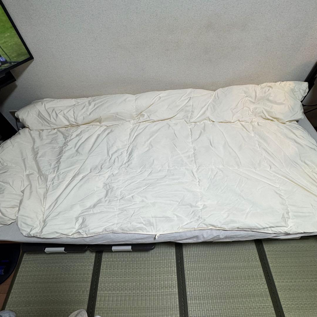 ニトリ ダウンケット ホワイトグースダウン93％ シングル 羽毛布団 掛け布団