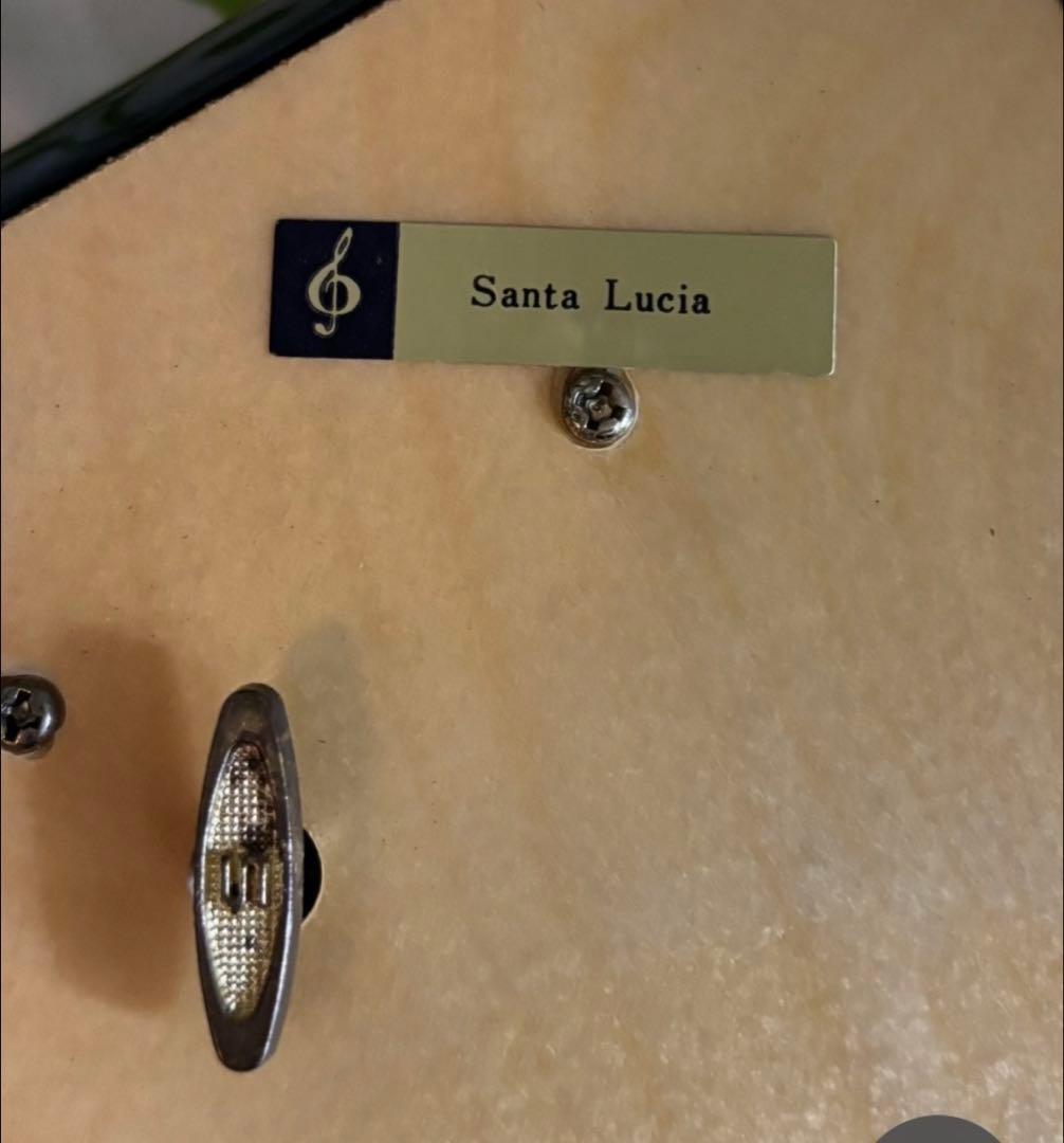 FPF★装飾的な木製オルゴールボックス★ イタリア製 象嵌 オルゴール★