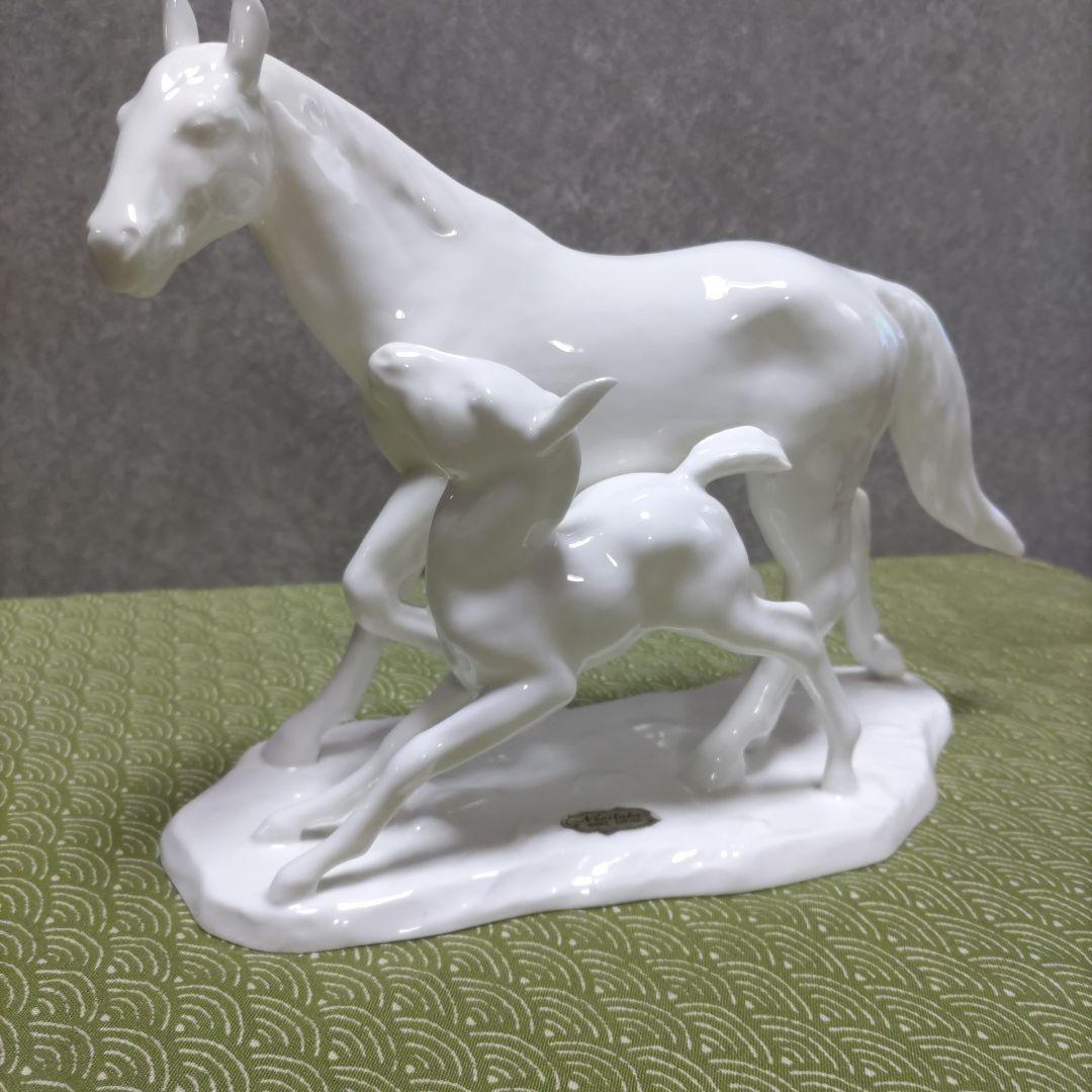 美品【ノリタケ】マダーズ陶器置き物　白磁器　未使用品 お値引き不可