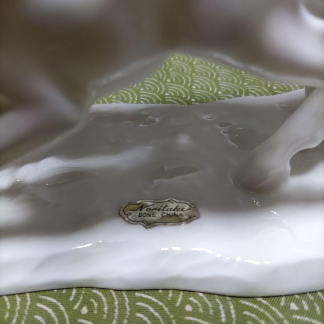 美品【ノリタケ】マダーズ陶器置き物　白磁器　未使用品 お値引き不可