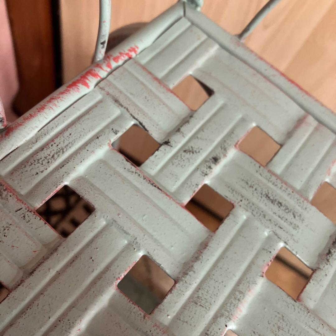 アンティーク風フラワースタンド　花台　2段　バスケット　プランター　サイド　大