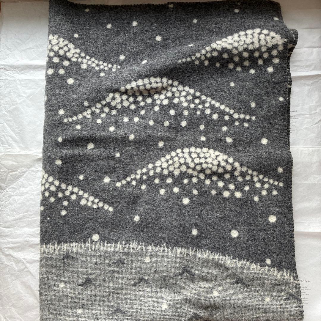 ミナペルホネン × クリッパン　エコウール　ブランケット　シングル