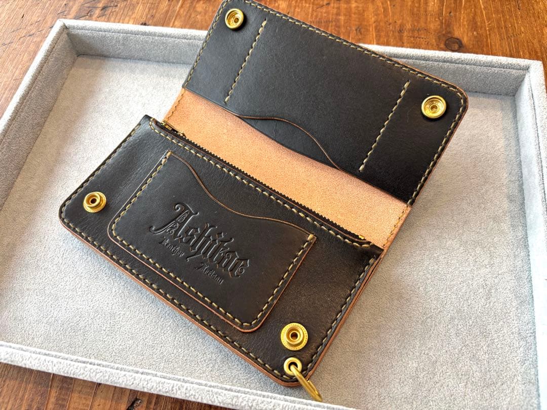 トラッカーウォレット　TW02-BK ブラック　財布　長財布　本革