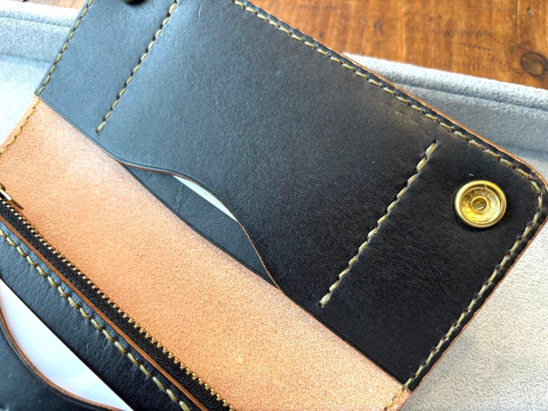 トラッカーウォレット　TW02-BK ブラック　財布　長財布　本革