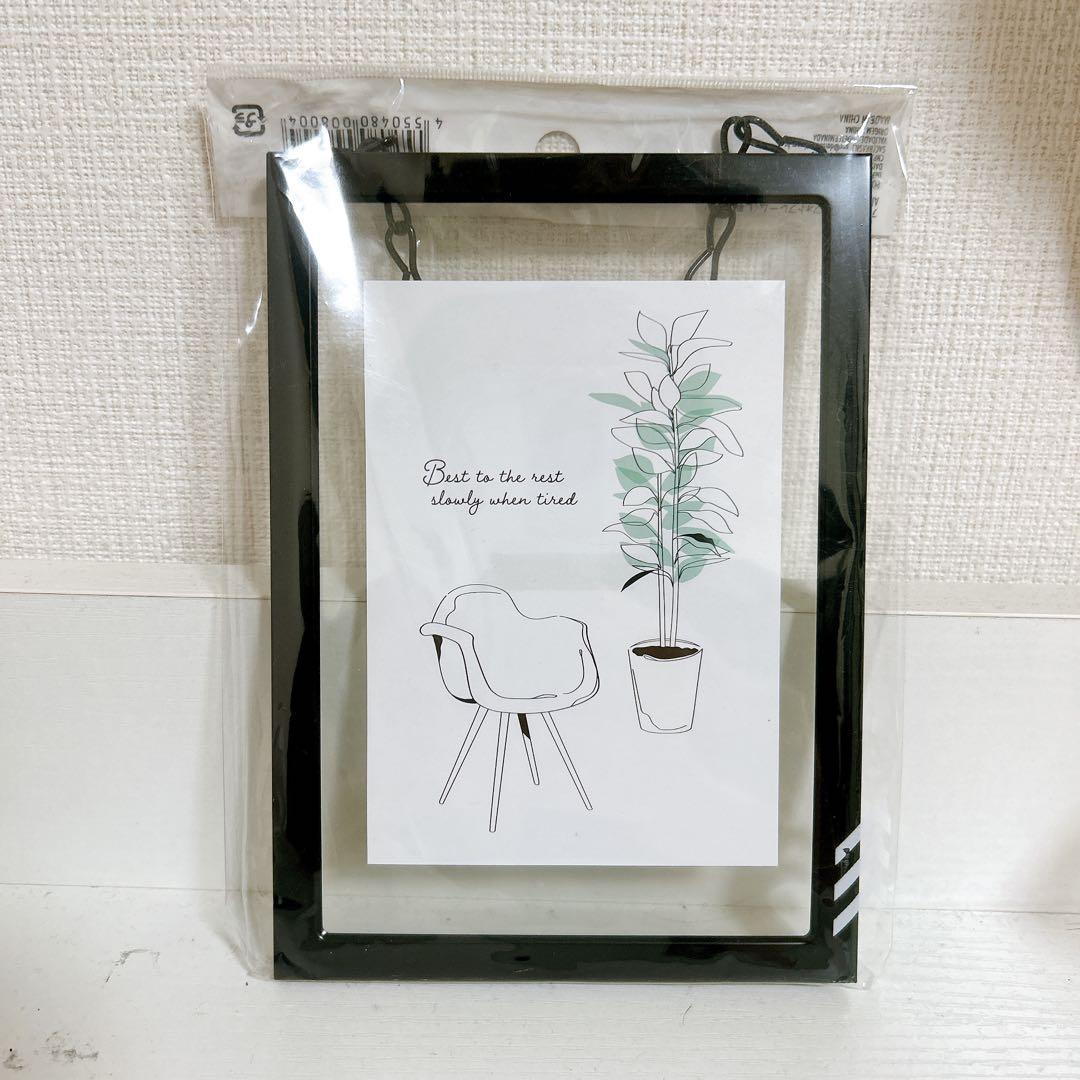 アルミ壁掛けインテリアフレーム フォトフレーム 推し活 色紙