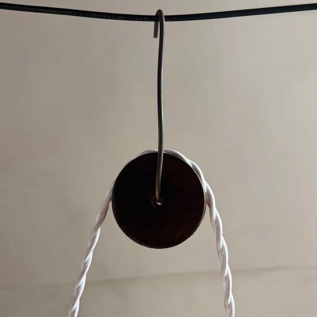 碍子吊り下げライト フランス陶磁滑車 ペンダントライト