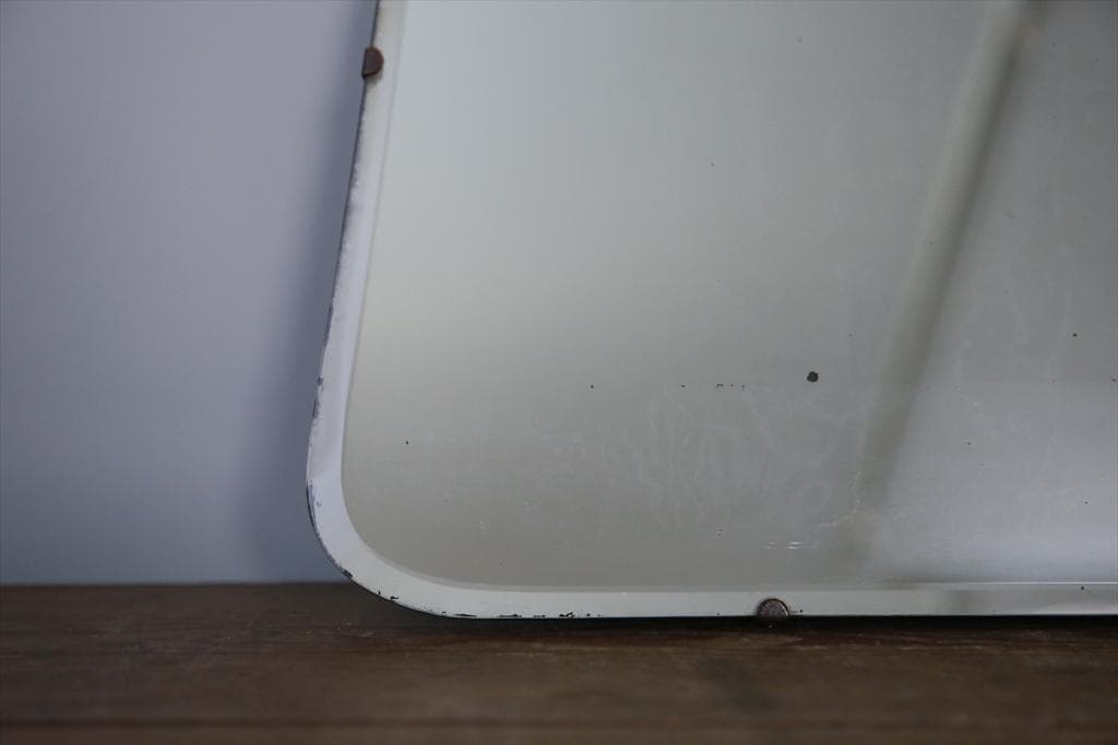 英国アンティーク壁掛けカッティングミラー/ベベルドミラー/鏡(85-257-2)