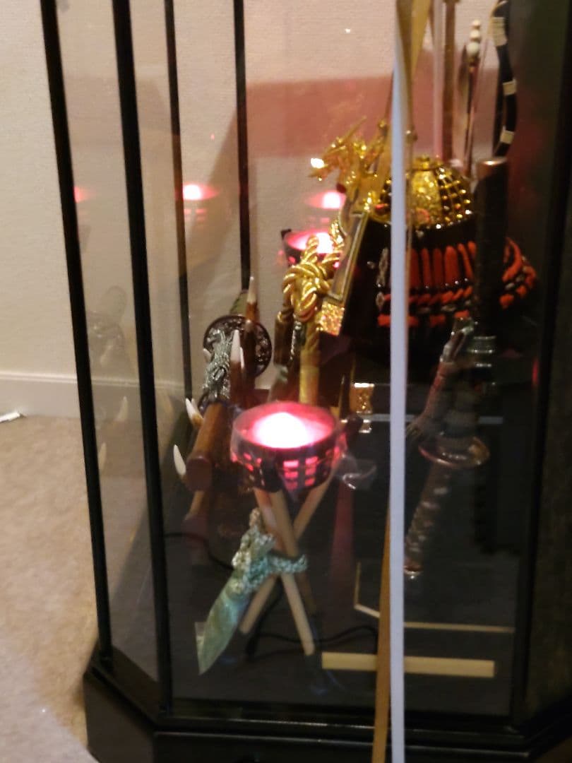 久月　五月人形　兜　オルゴール付き