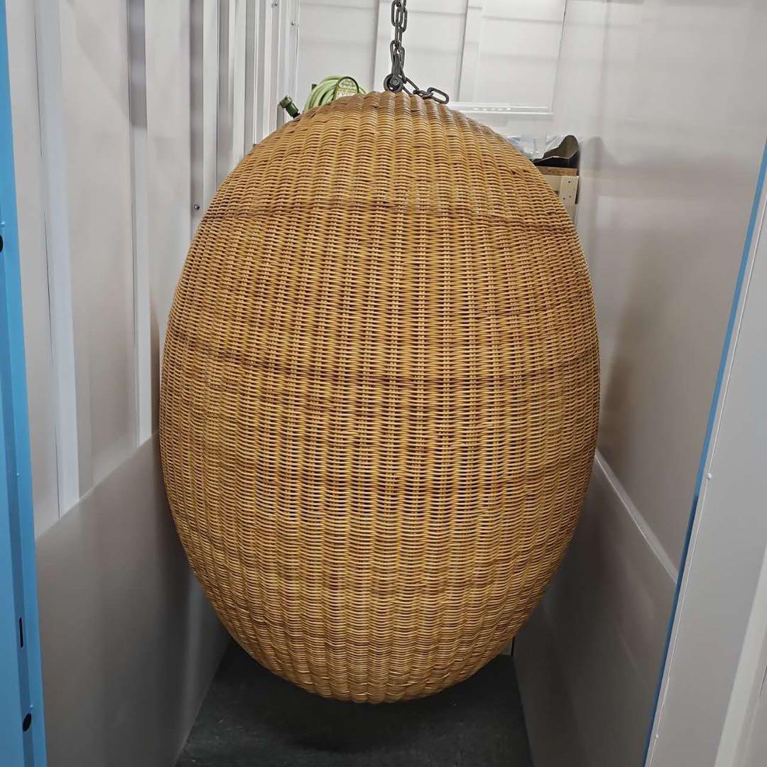 s*8様 ラタン卵型ハンギングチェア