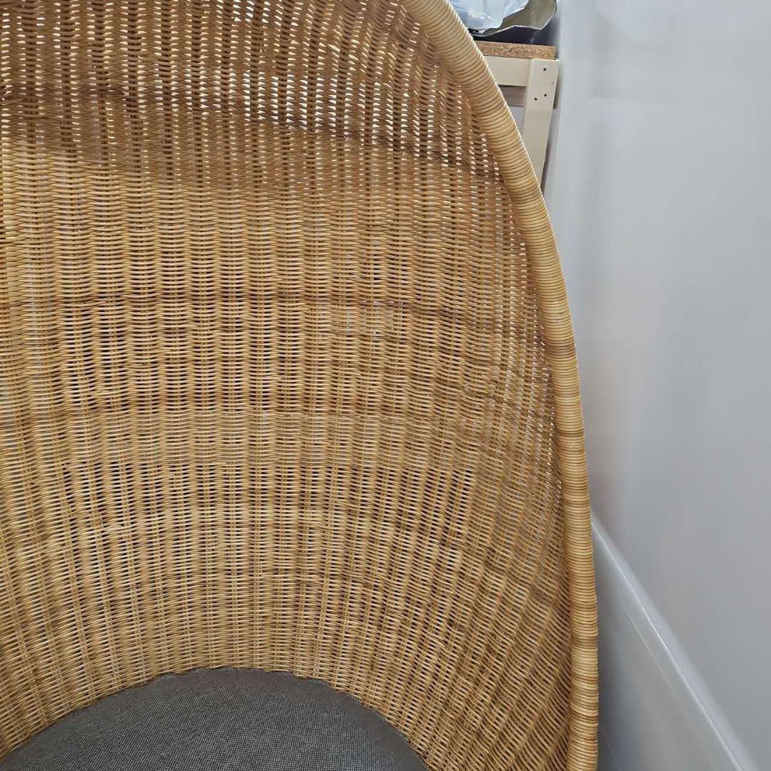 s*8様 ラタン卵型ハンギングチェア