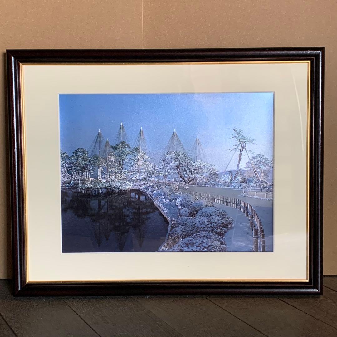 【新品・未使用】DUFEX 英国製 エッチングアート 冬の兼六園