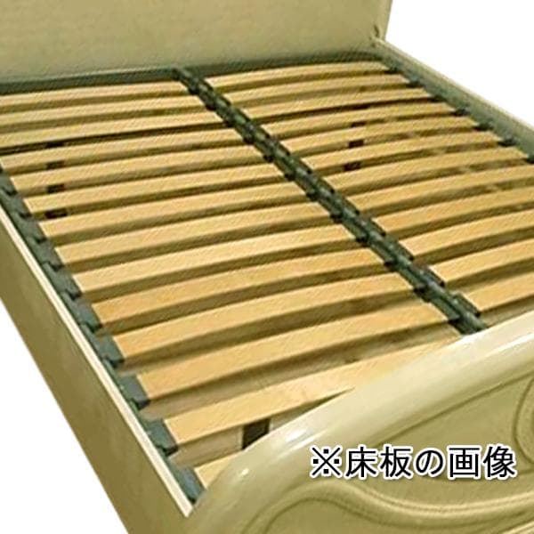 アマルフィ　イタリア製クイーンベッドフレーム（アイボリー）※マットレス別売