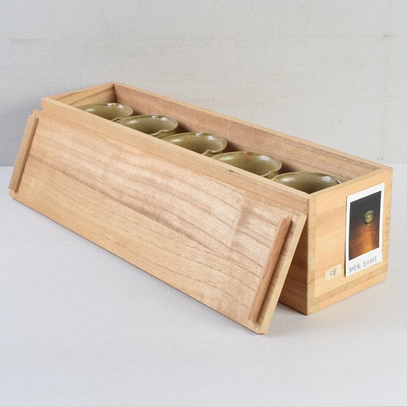 和食器 虫明焼 松本学作 足付向付 五客 共箱 V R9384H - メルカリ