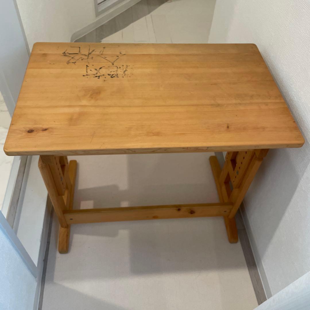 総檜 ヒノキ シンプルデスク 学習机 縁起物 引き出し