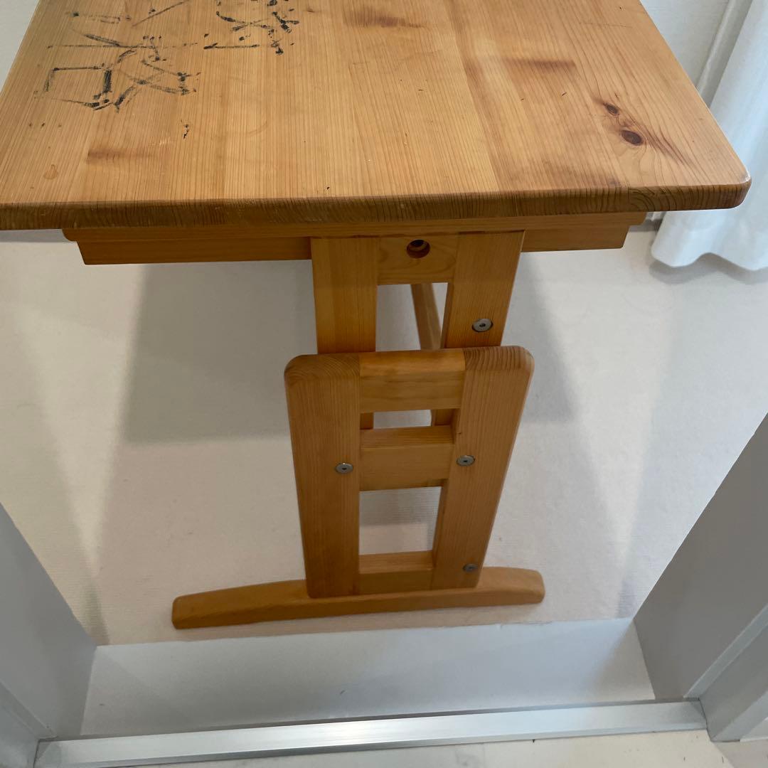 総檜 ヒノキ シンプルデスク 学習机 縁起物 引き出し