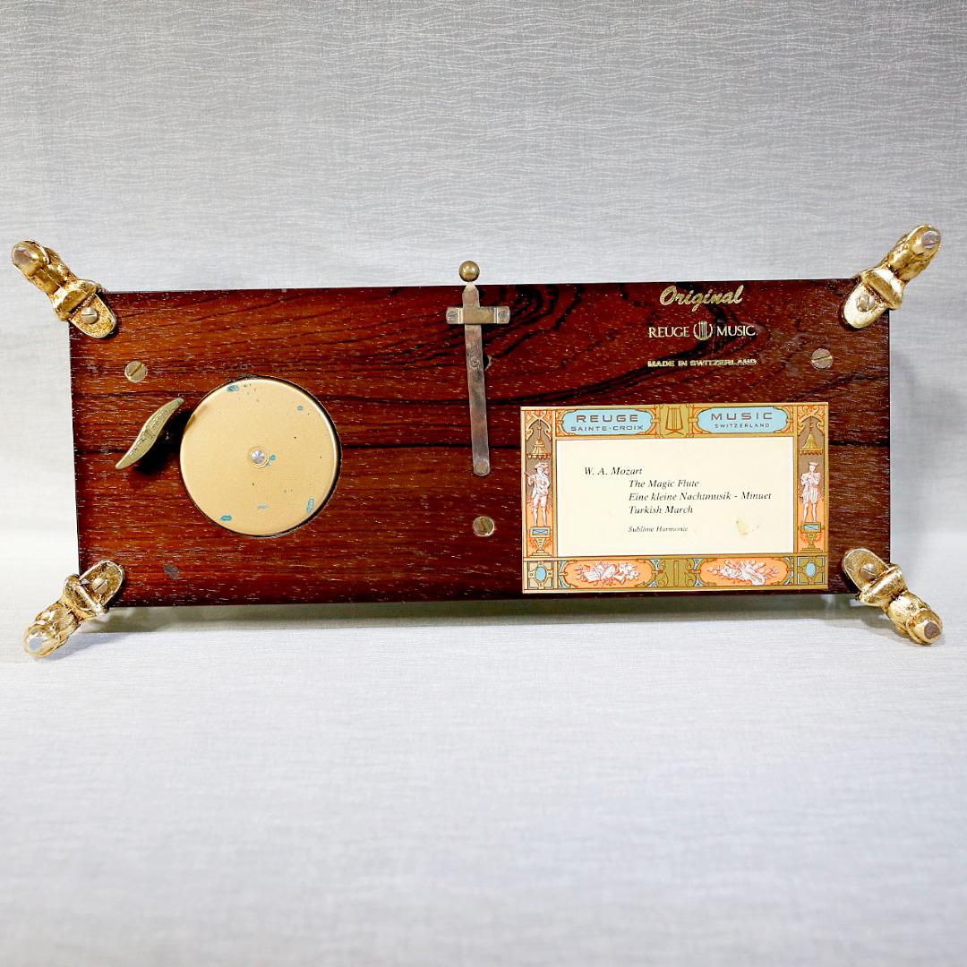 リュージュ 最高級 オルゴール クリスタル １４４弁 モーツァルト ３曲